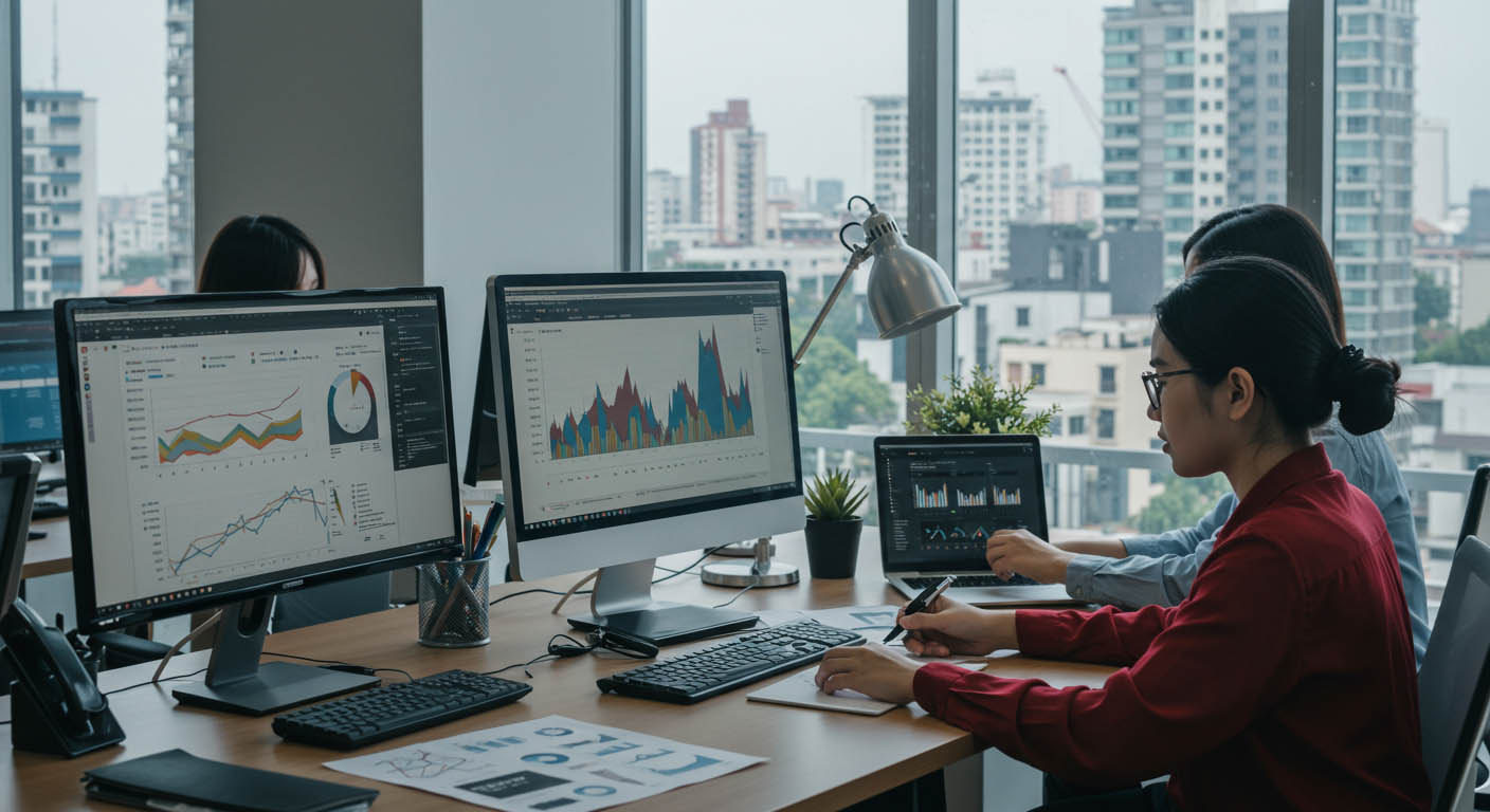 Real estate market graph